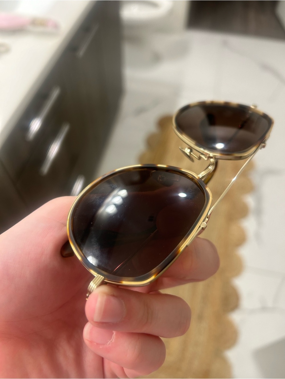 KREWE Baker Tortoise Aviator Sunglasses - Picture 7 of 8